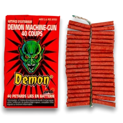 Lot de 10 Pétard DÉMON® MACHINE-GUN 40 COUPS