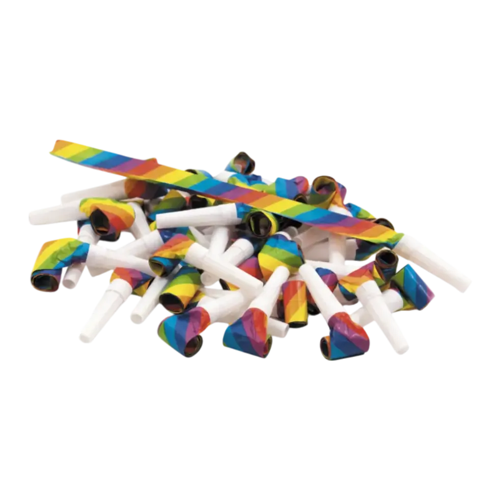 Lot de 50 Sifflets Sans Gêne Multicolores