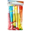 Lot de 6 Trompettes de Fête Métallisées – Sans-Gêne et Accessoires Cotillons