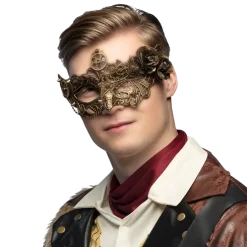 Loup Steamflower Masque Steampunk Cuivre