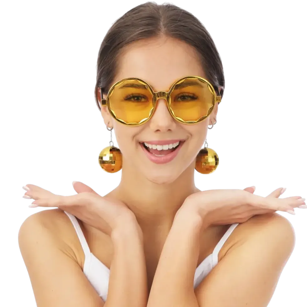 Lunettes Disco Boules à Facettes – Accessoires Soirée Disco