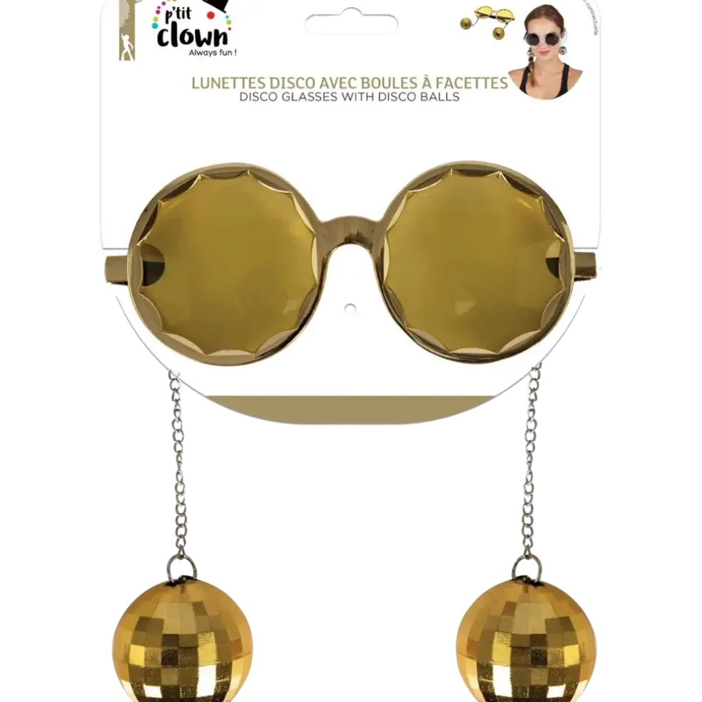 Lunettes Disco Boules à Facettes – Accessoires Soirée Disco