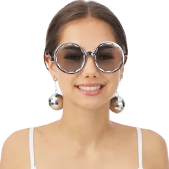 Lunettes Disco Boules à Facettes – Accessoires Soirée Disco