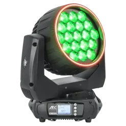 Lyre Wash/Zoom + Effets Anneaux 19x40W RGBW