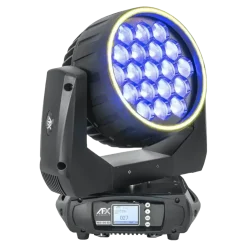 Lyre Wash/Zoom + Effets Anneaux 19x40W RGBW