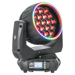 Lyre Wash/Zoom + Effets Anneaux 19x40W RGBW