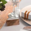 Marque-place rectangle métallisé ROSE GOLD - Lot de 10