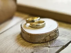 Marque-places en bois rond 4 cm – lot de 6 supports pour décoration de table