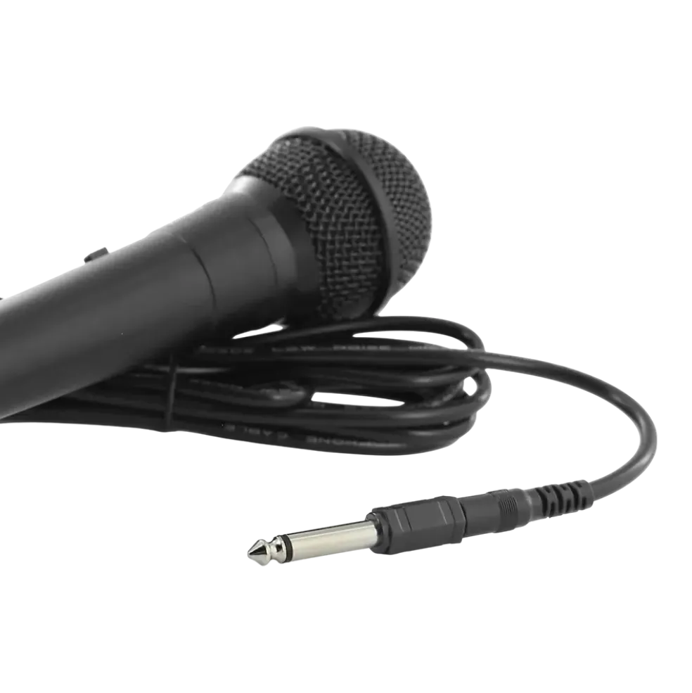 Microphone dynamique "MIC10" – cardioïde, câble 3m, mini-jack + adaptateur 6,35?mm