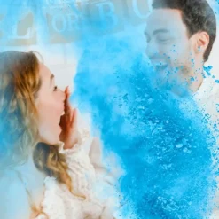 Mini Extincteur à poudre Gender Reveal - Bleu