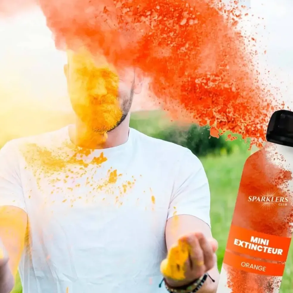 Mini Extincteur à poudre Holi - Orange