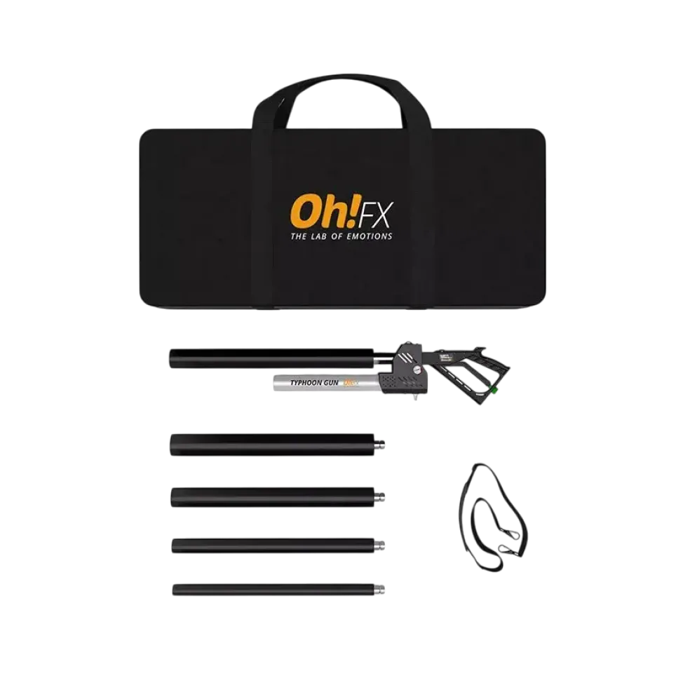 OhFx® TYPHOON GUN - Pistolet à T-shirt, Confettis et Poudre Holi