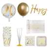 Pack 20 ans Or et Blanc - 20 personnes