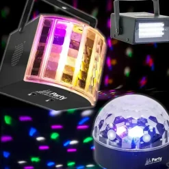 Pack de 3 Effets de Lumière LED-STROBE-ASTRO