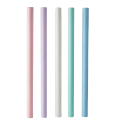Paille Bubble Tea 20cm ø12mm, Couleurs assorties - Lot de 50