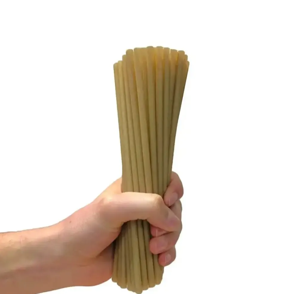 Paille 20cm ø6mm Biosourcée en canne à sucre - Boîte de 30