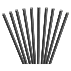 Paille Cocktail en Papier noir 14cm ø8mm (Lot de 100)