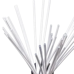 Paille Géante XXL en PP blanc recyclable 40cm ø 8mm – Certifiée alimentaire et réutilisable (Lot de 100)