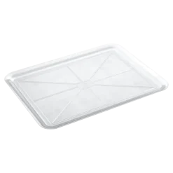 Plateau en plastique transparent rectangulaire 50x37cm