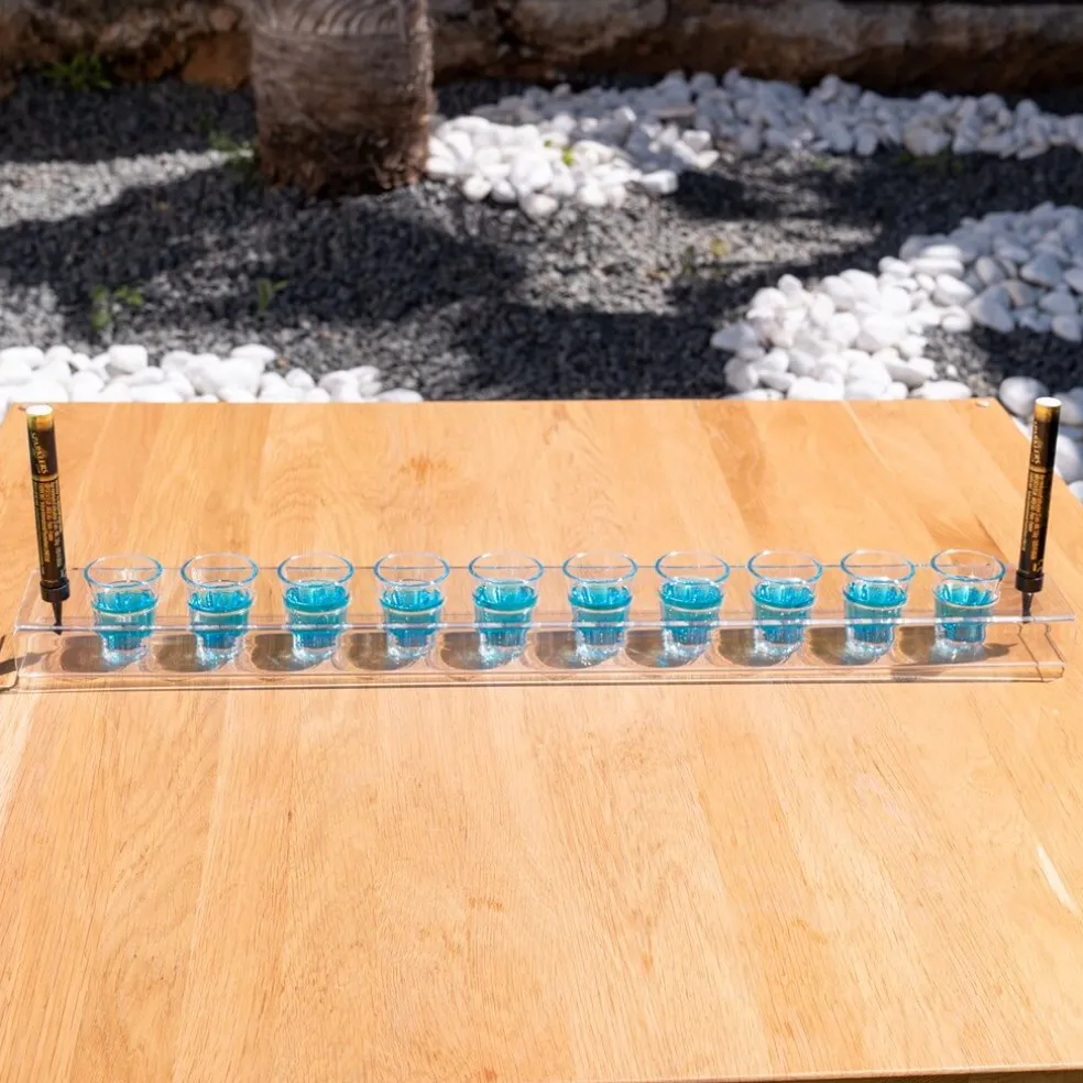 Plateau Transparent pour Verre à Shooter