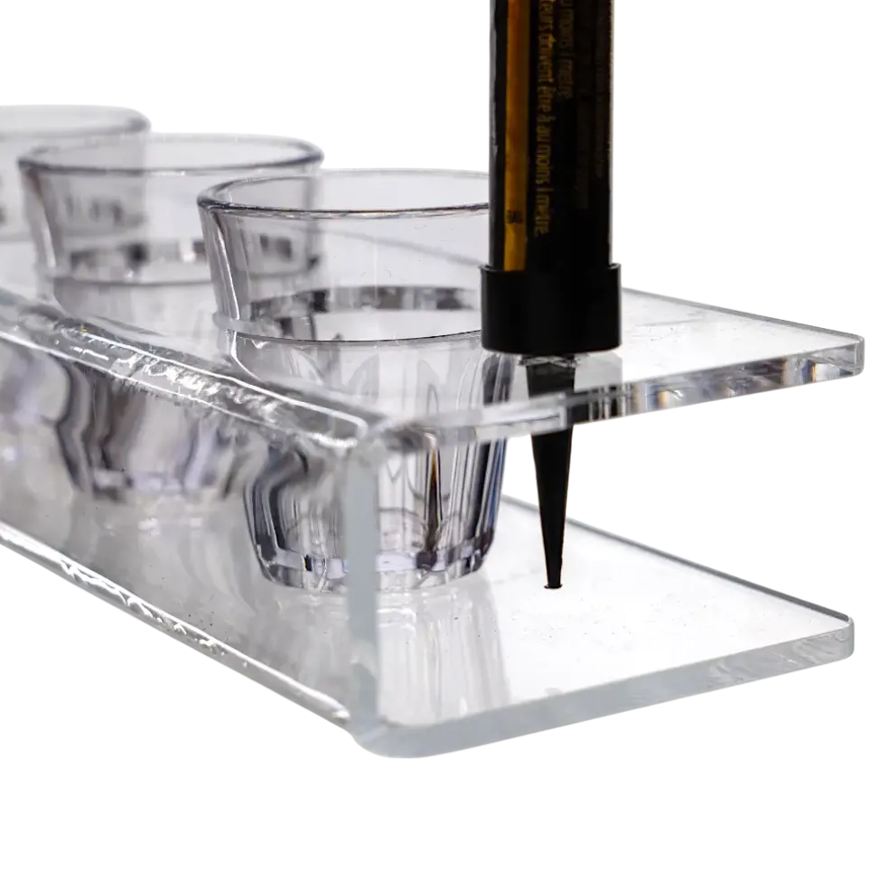 Plateau Transparent pour Verre à Shooter