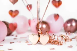 Poids pour Ballons Cœurs Rose Gold 137 g – Accessoire Décoration Ballons