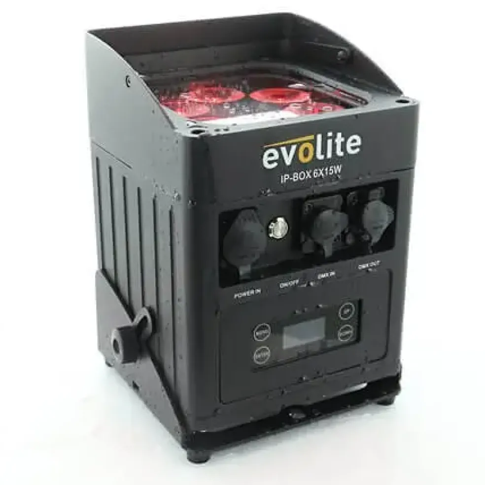 Projecteurs LED Evolite - IP-BOX 6X15W PACK - Lot de 6
