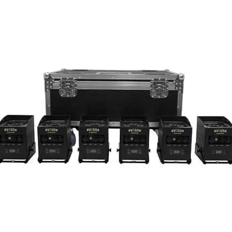 Projecteurs LED Evolite - IP-BOX 6X15W PACK - Lot de 6