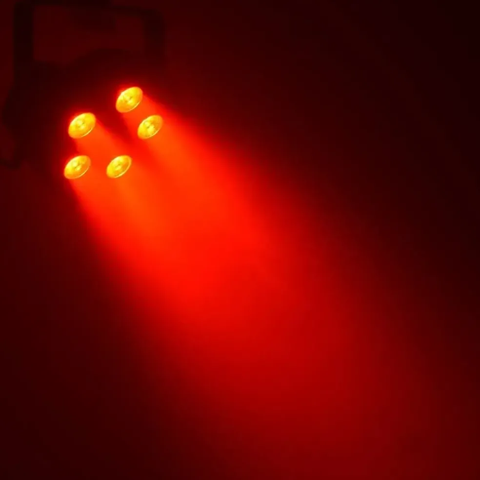 2 PROJECTEURS LED - FLAT PAR 5X5W 4IN1 SET - BOOMTONE DJ