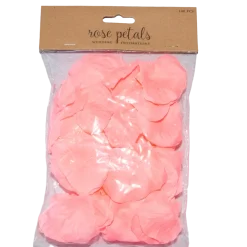 100 pétales de roses couleur rose clair