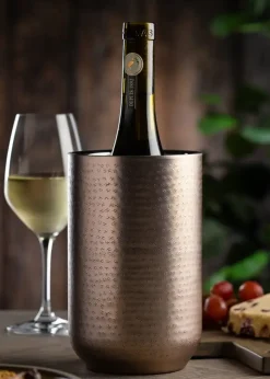 Refroidisseur à vin isotherme en inox cuivre - 1 bouteille 20 x 12 cm