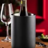 Refroidisseur à vin isotherme en inox noir mat - 1 bouteille 20 x 12 cm