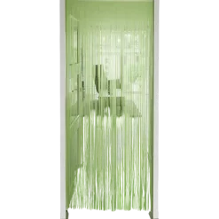 Rideau à Franges Aluminium Vert Fluo UV – Décoration Porte Soirée Néon 200 × 100 cm