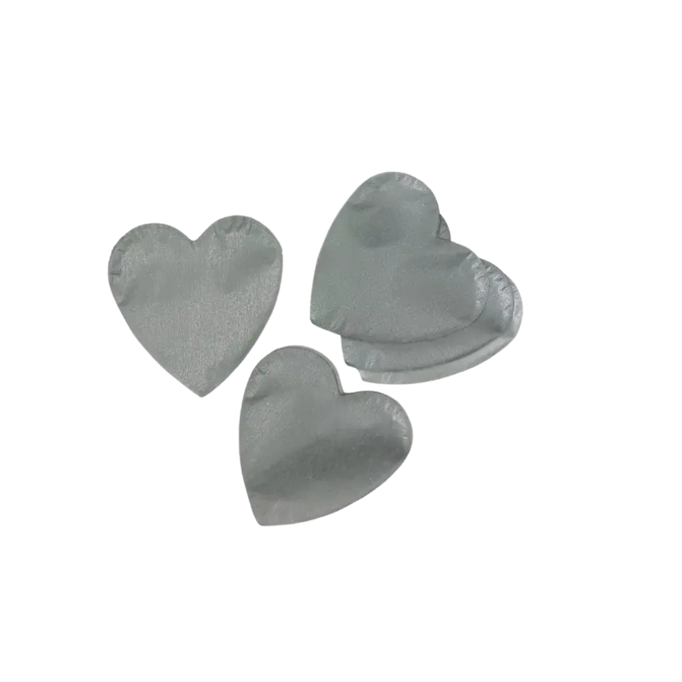 Sac de confettis Métalliques Coeurs 100% Biodégradable 1KG - Argent