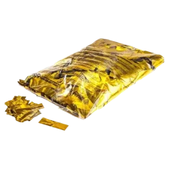 Sac 1KG confettis or métallique Rectangle 55x17mm