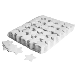Sac 1KG confettis étoiles Blanc - Ø 55 mm