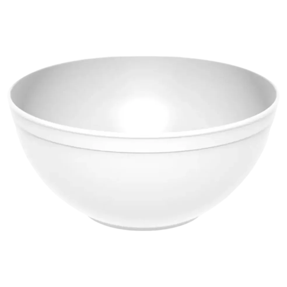 Saladier / Bol incassable PP minéral Blanc ø 20cm