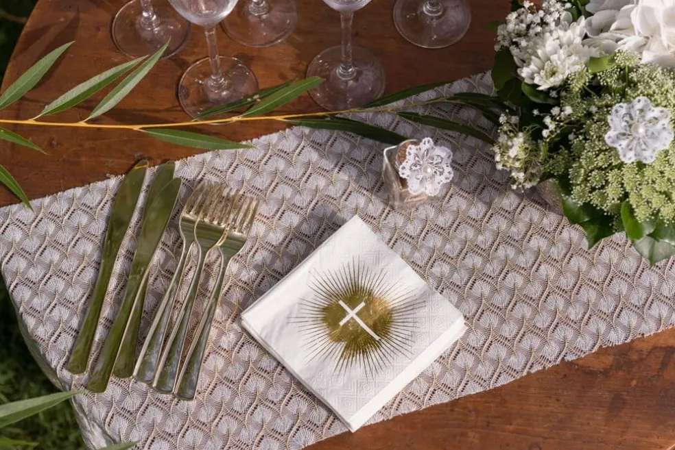 Serviette Cérémonie - Lot de 20