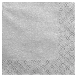 Serviette en papier Argent/Silver (Lot de 20)
