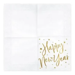 Serviette en papier Happy New Year (Lot de 20)