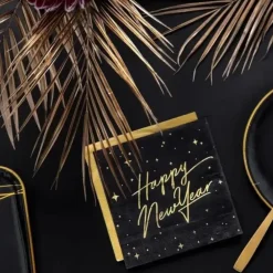 Serviette en papier Or/Gold (Lot de 20)