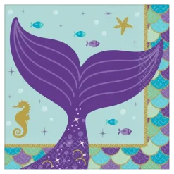 Serviette en papier Sirène Let's Shellebrate 25x25cm