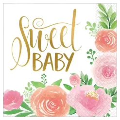 Serviette en papier Sweet Baby Girl (Lot de 16)