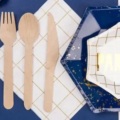 Set de couvert en bois (18pcs)