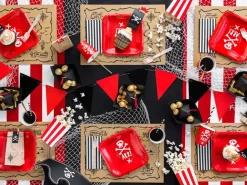 Sets de table Pirates 40 x 30 cm – lot de sets de table en papier pour anniversaire pirate