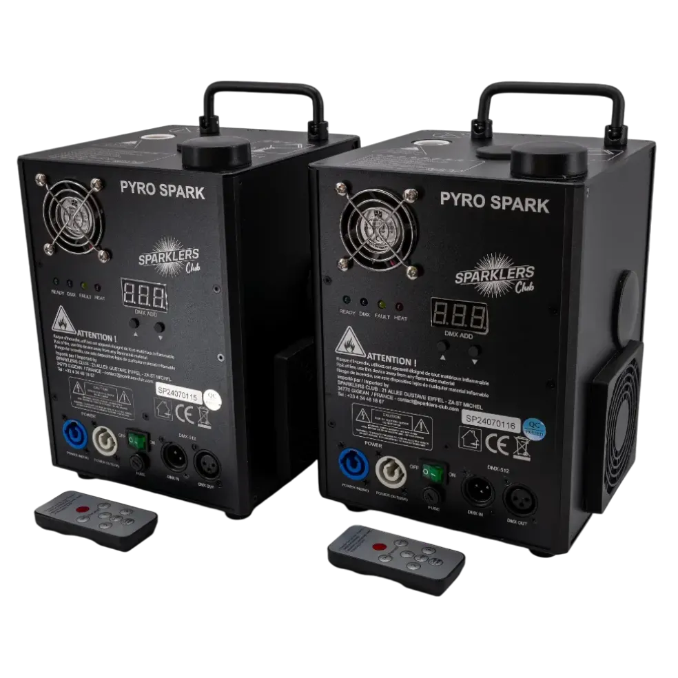 SPARKLERS CLUB® - Lot de 2 Machines étincelles - PyroSpark