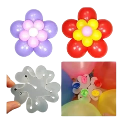 10 Supports à Ballon en forme de Fleur