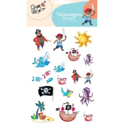 Tatouages Éphémères Pirates – Accessoires Anniversaire Enfant