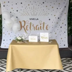 Toile de fond Vive la retraite