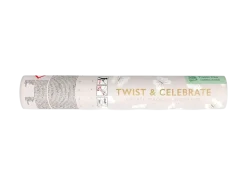 Tube à papillons blancs 20 cm – canon à papillons en papier pour mariage et cérémonie